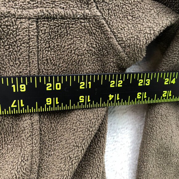 Bass Pro Shops Mens Fleece Jacket Large Full Zip Ooutdoors Brown Stand Collar - Picture 8 of 15